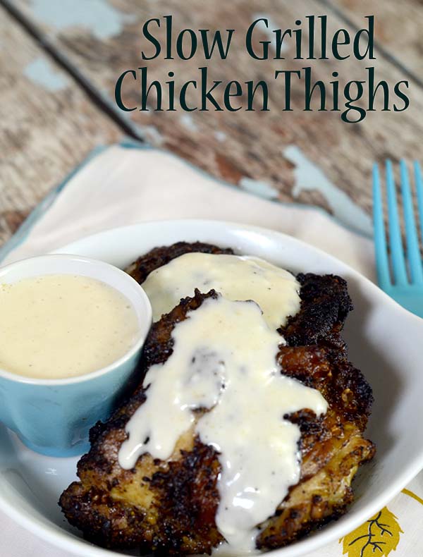 slow grilled chicken thighs!! grilled to perfection book review!!