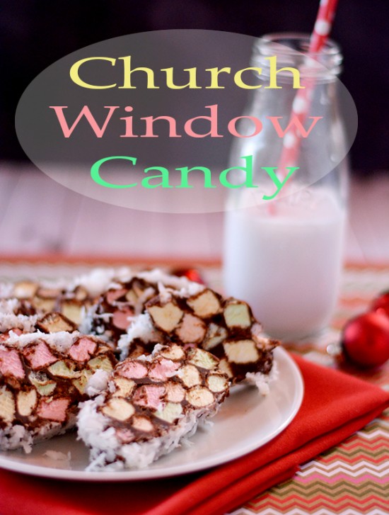 Church Window Candy Recipe - Pink Cake Plate