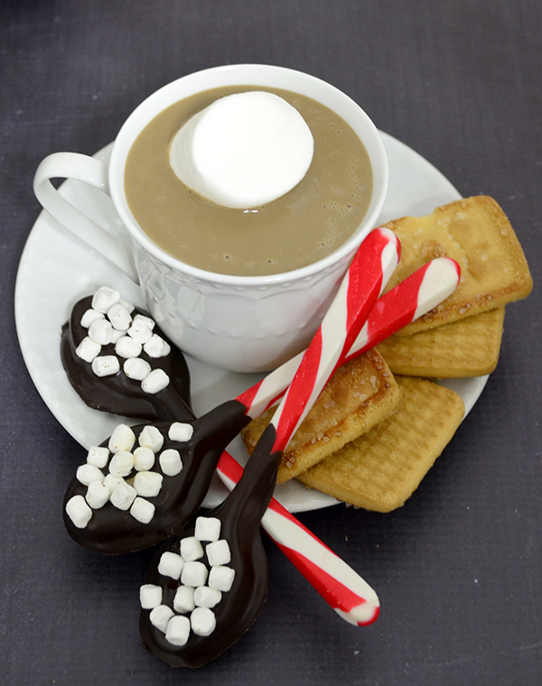 peppermint hot chocolate spoons