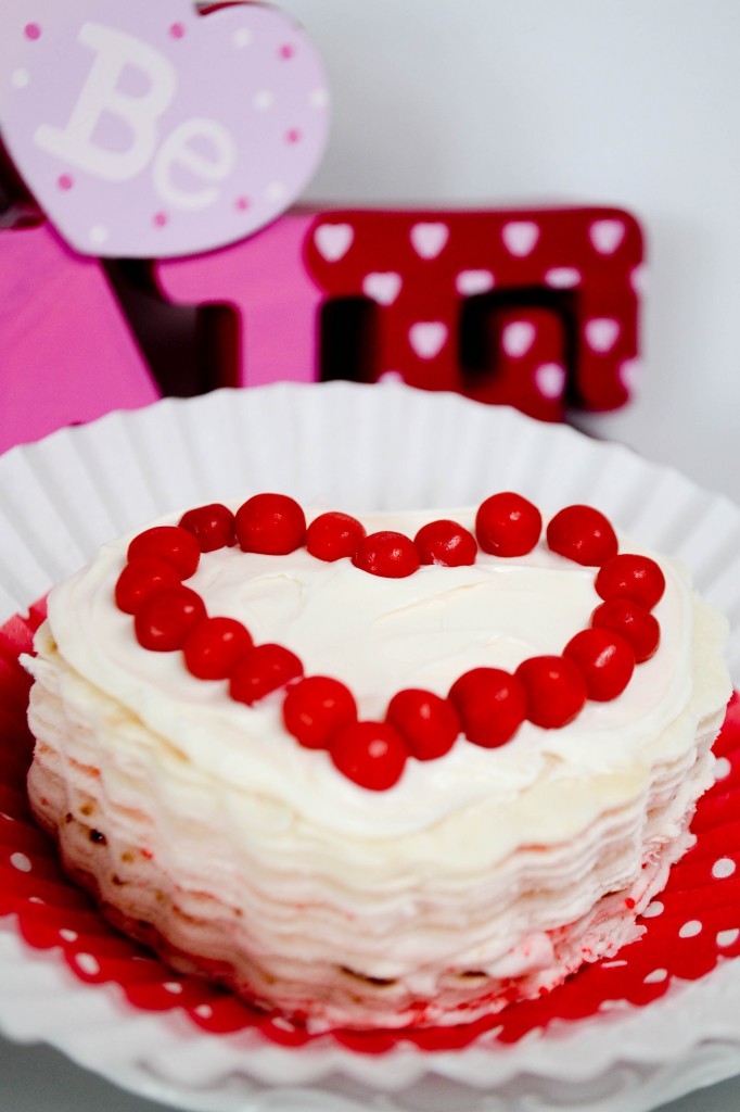 Red Hot Valentine Cake pinkcakeplate.com