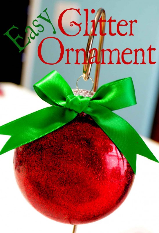 These glittler ornaments are not only easy, but beautiful! Check out the quick how-to!