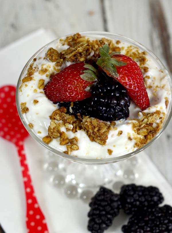 Fruit and Greek Yogurt Parfaits, Guest Post from Pink Cake Plate ...