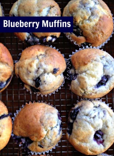 Delicious Blueberry Yogurt Muffins~Recipe