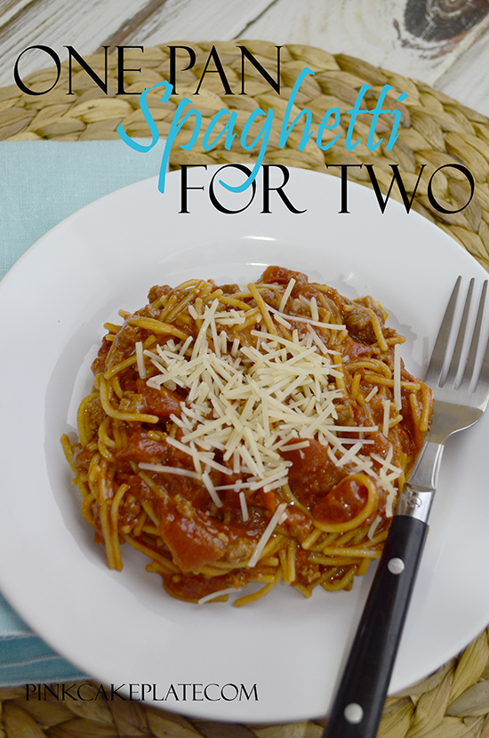 Easy One Pan Spaghetti for Two~Recipe