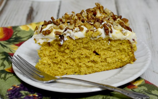 Pumpkin pie cake w cream cheese frosting 2