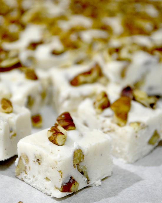 eggnog fudge