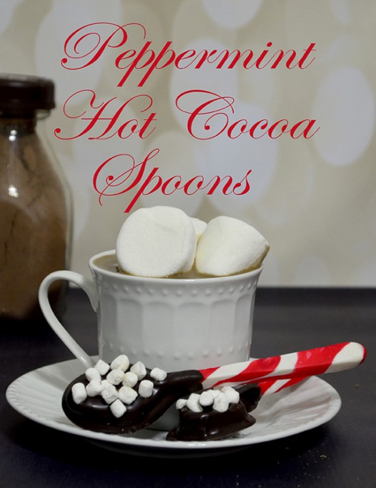 peppermint hot cocoa spoons