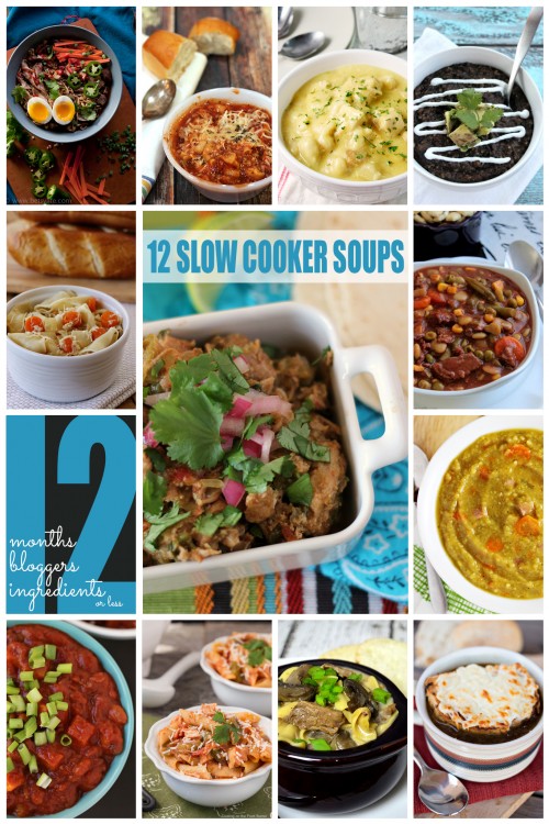 12 Slow Cooker Soups by 12Bloggers