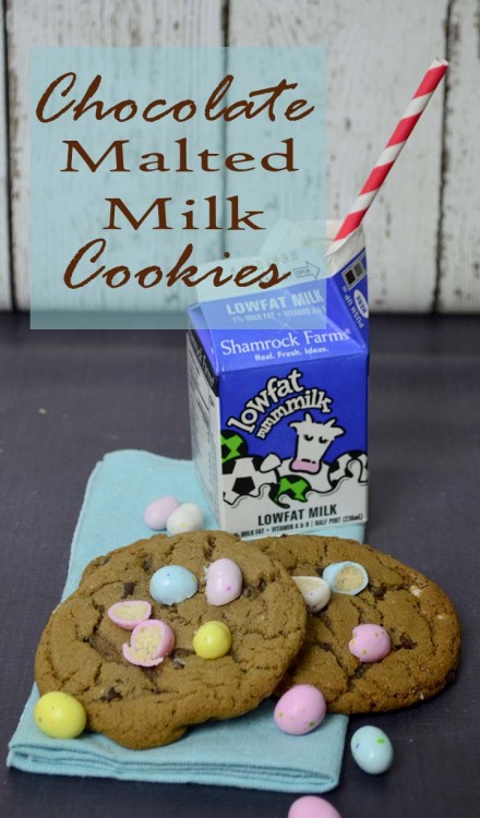 chocolate malted milk cookies hero