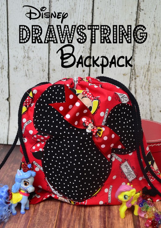 Disney Drawstring Backpack Sewing Project