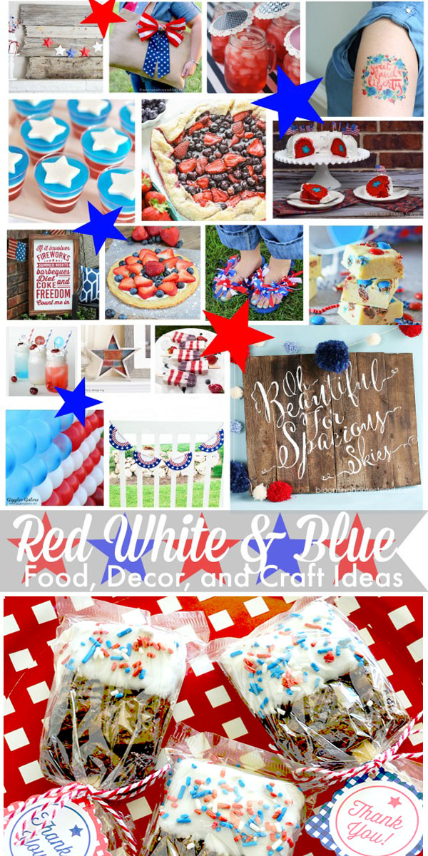 Red White and Blue Food Decor and Craft Ideas 1