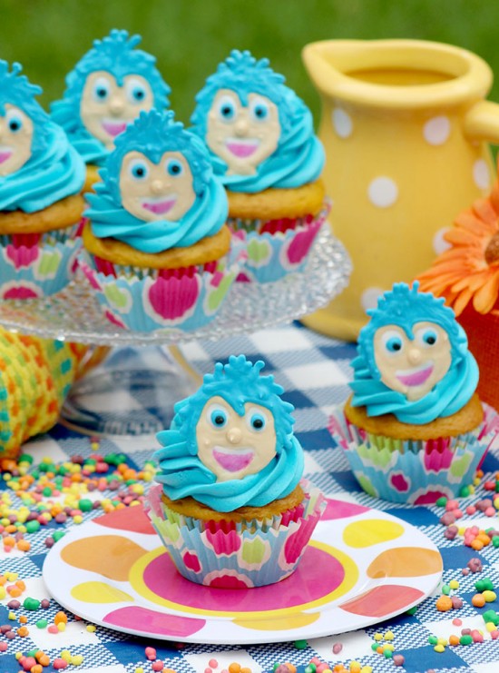 Disney/Pixar's Inside Out Movie Joy Inspired Cupcakes Tutorial and Recipe