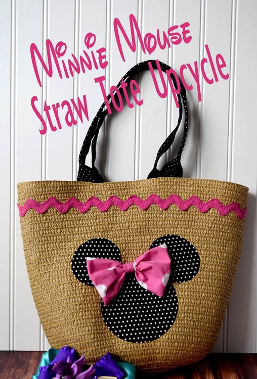 minnie mouse straw tote 2