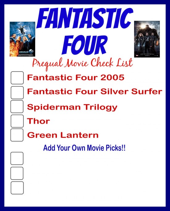 fantaic four prequal check list final