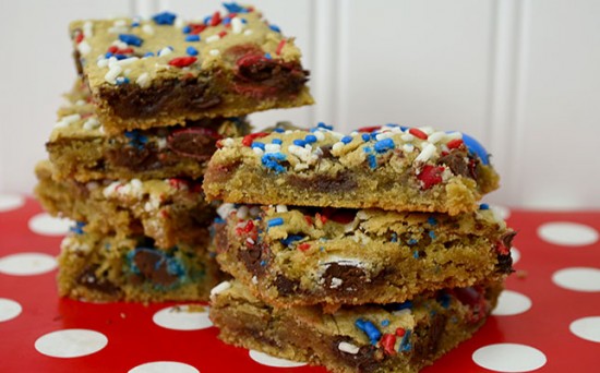 red white and blue blondies slider