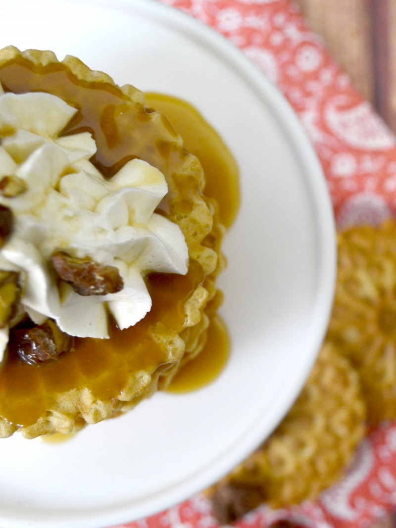 caramel pumpkin cheesecake pizzelle 10