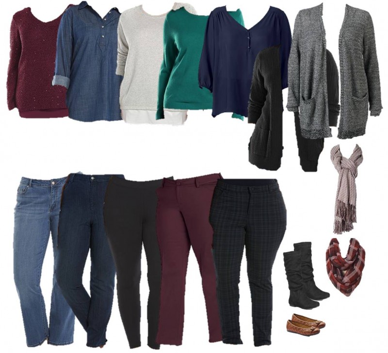 11.13 Mix & Match Plus Size - Jewel Tones Collage