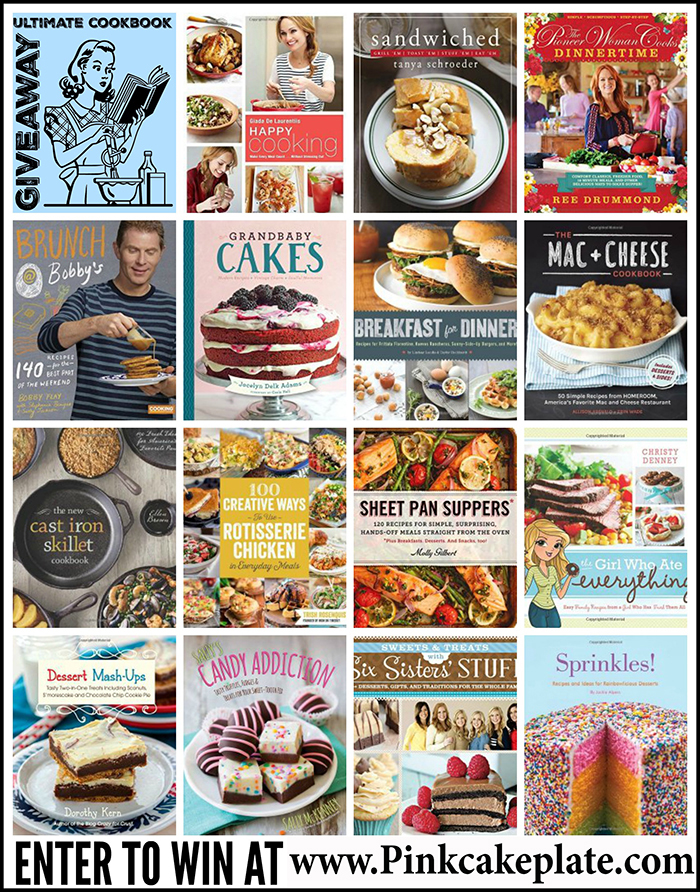Ultimate Cookbook Giveaway Enter to win at Pink Cake Plate