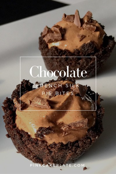 Chocolate French Silk Pie Bites