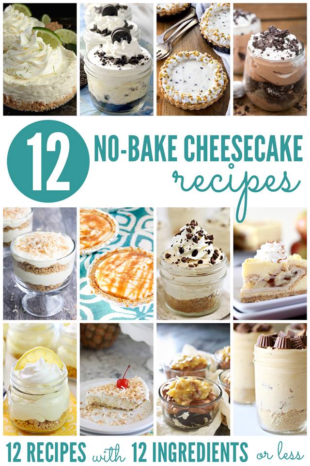 12 no bake cheesecakes