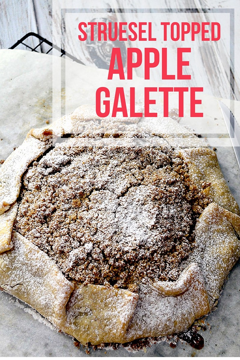 struesel topped apple galette