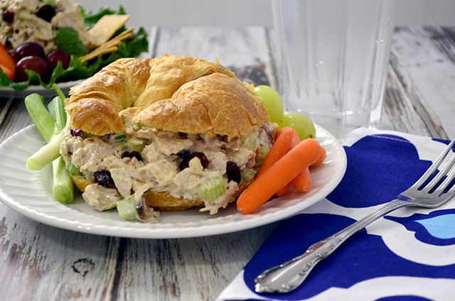 turkey salad croissant a