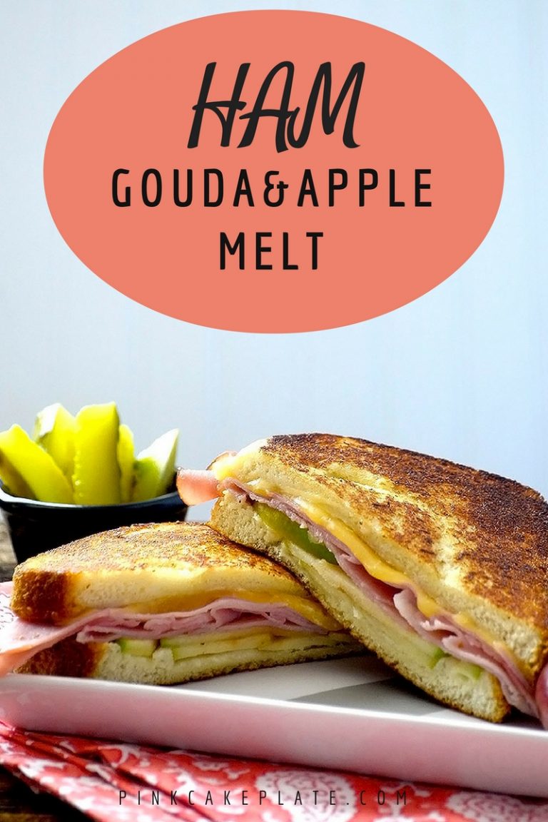 Ham, Gouda and Apple Melt Easy Recipe - Pink Cake Plate