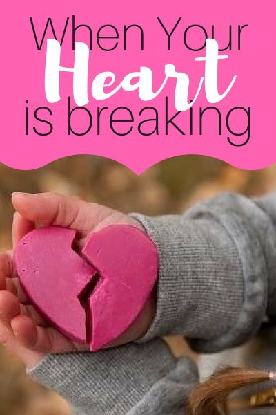 When Your Heart is Breaking - Pink Cake Plate