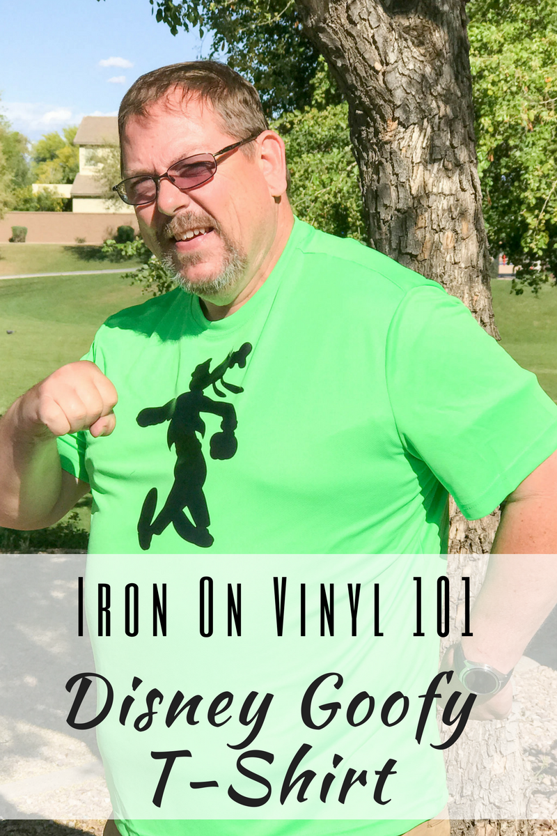 Iron On Vinyl 101 Disney Goofy T-Shirt