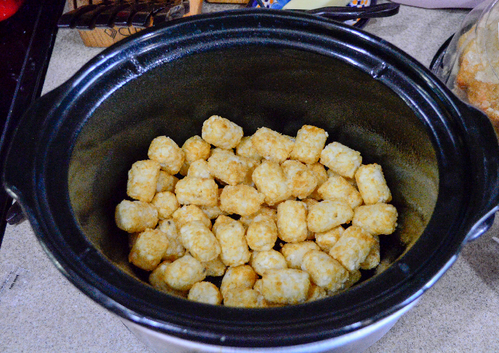 Slow Cooker Tatertot Casserole