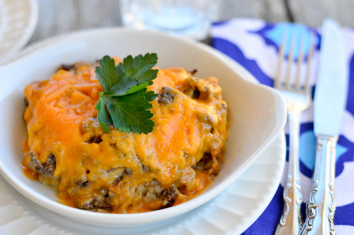 Slow Cooker Tatertot Casserole