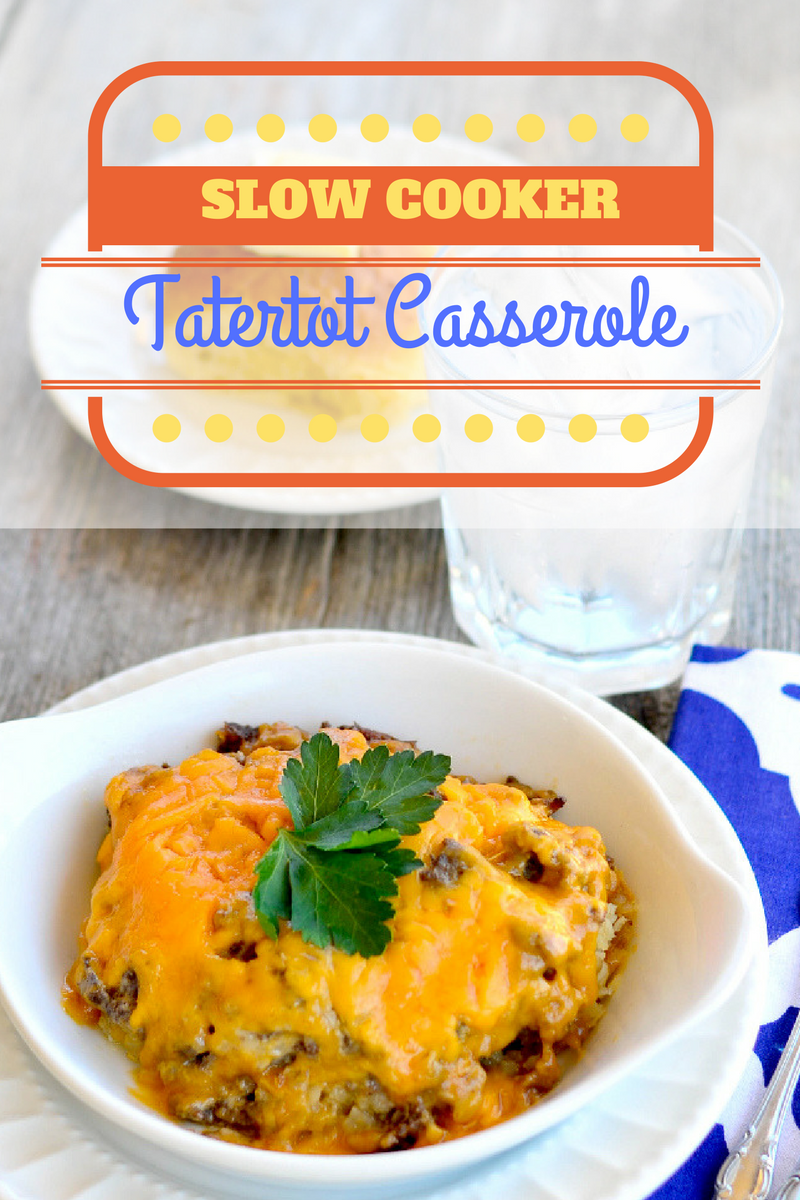 Slow Cooker Tatertot Casserole