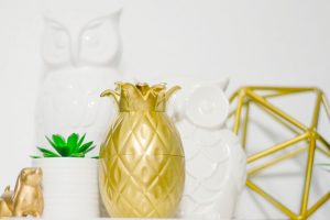 DIY Golden Pineapple Decor pinkcakeplate.com