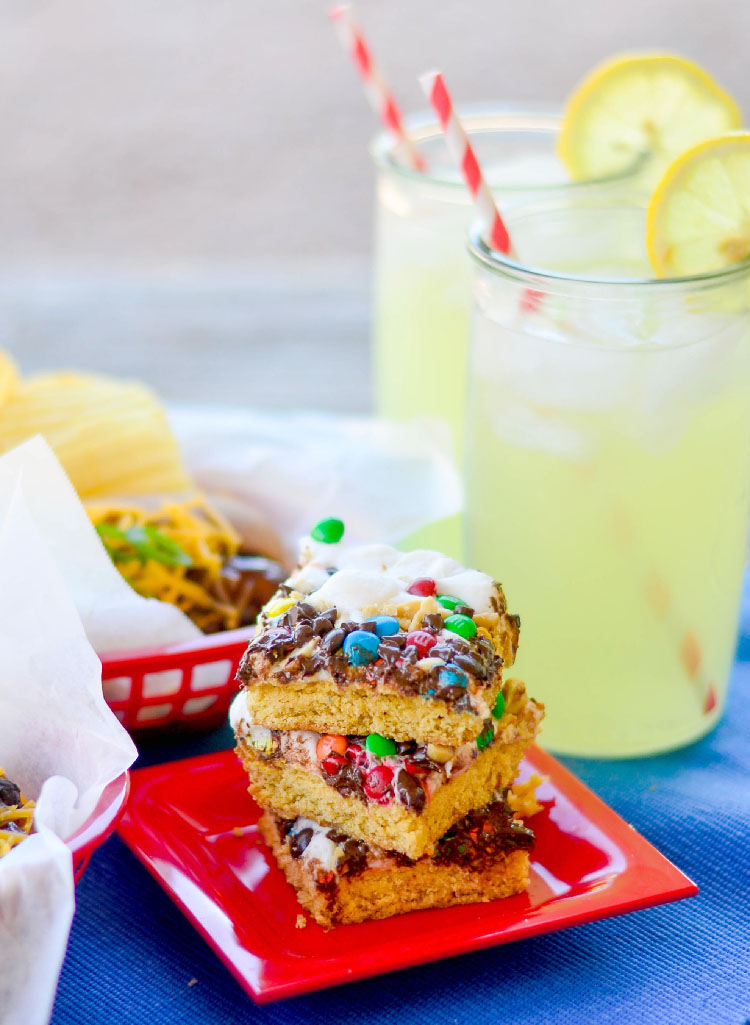 Five Layer Cake Mix Bars