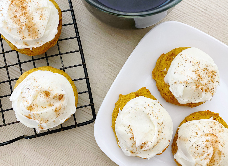 Frosted Pumpkin Spice Cookies